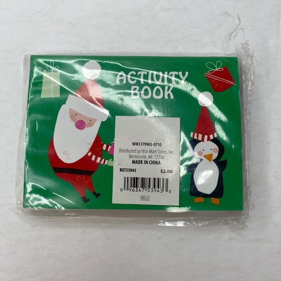 Holiday Time Christmas Party Favor Set Penguins Santa Snowmen Pencils Straws - Picture 5 of 7